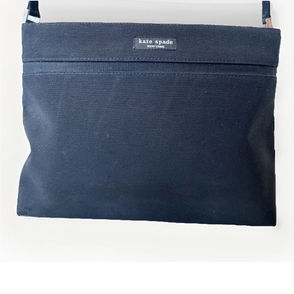 Vintage 90s Y2K Kate Spade Black Silk Zebra Print Lining Magnetic Closing *flaws - Picture 2 of 15